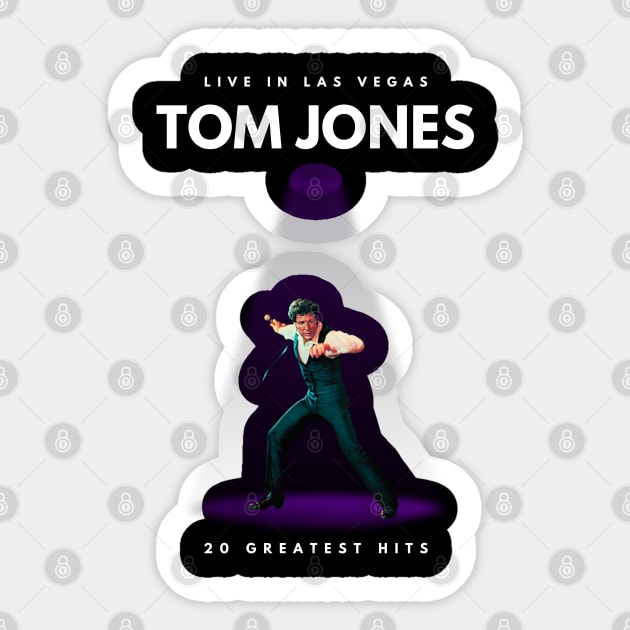 Tom Jones Live in Las Vegas Sticker by Jancuk Relepboys